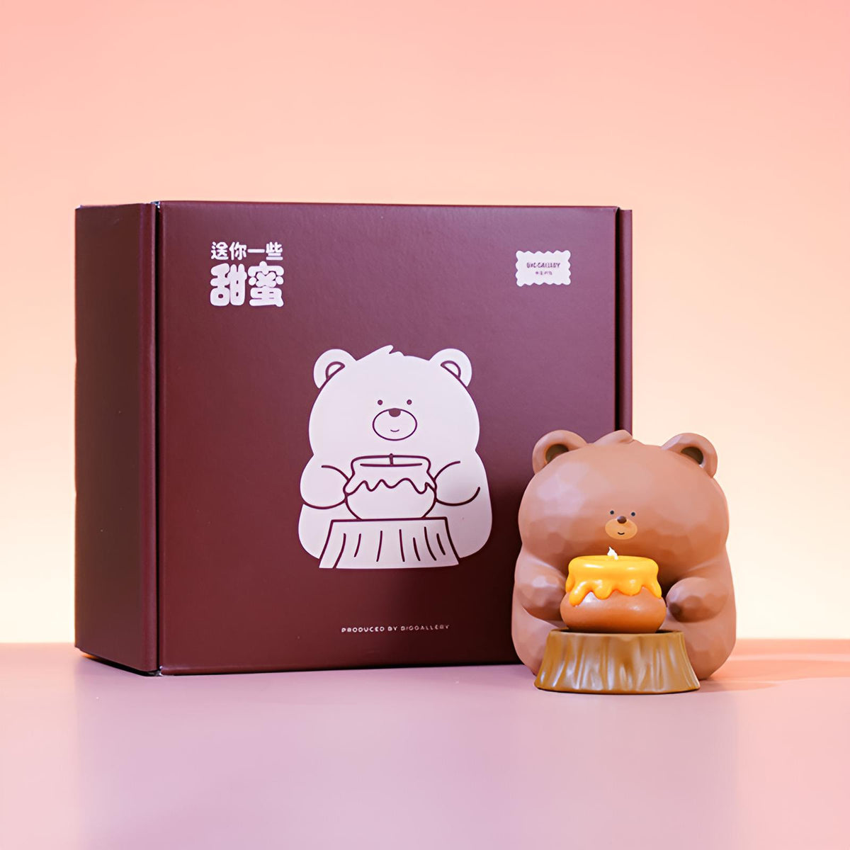 A Little Sweetness for You Candle Holder Set product details including resin holder and scented candle features