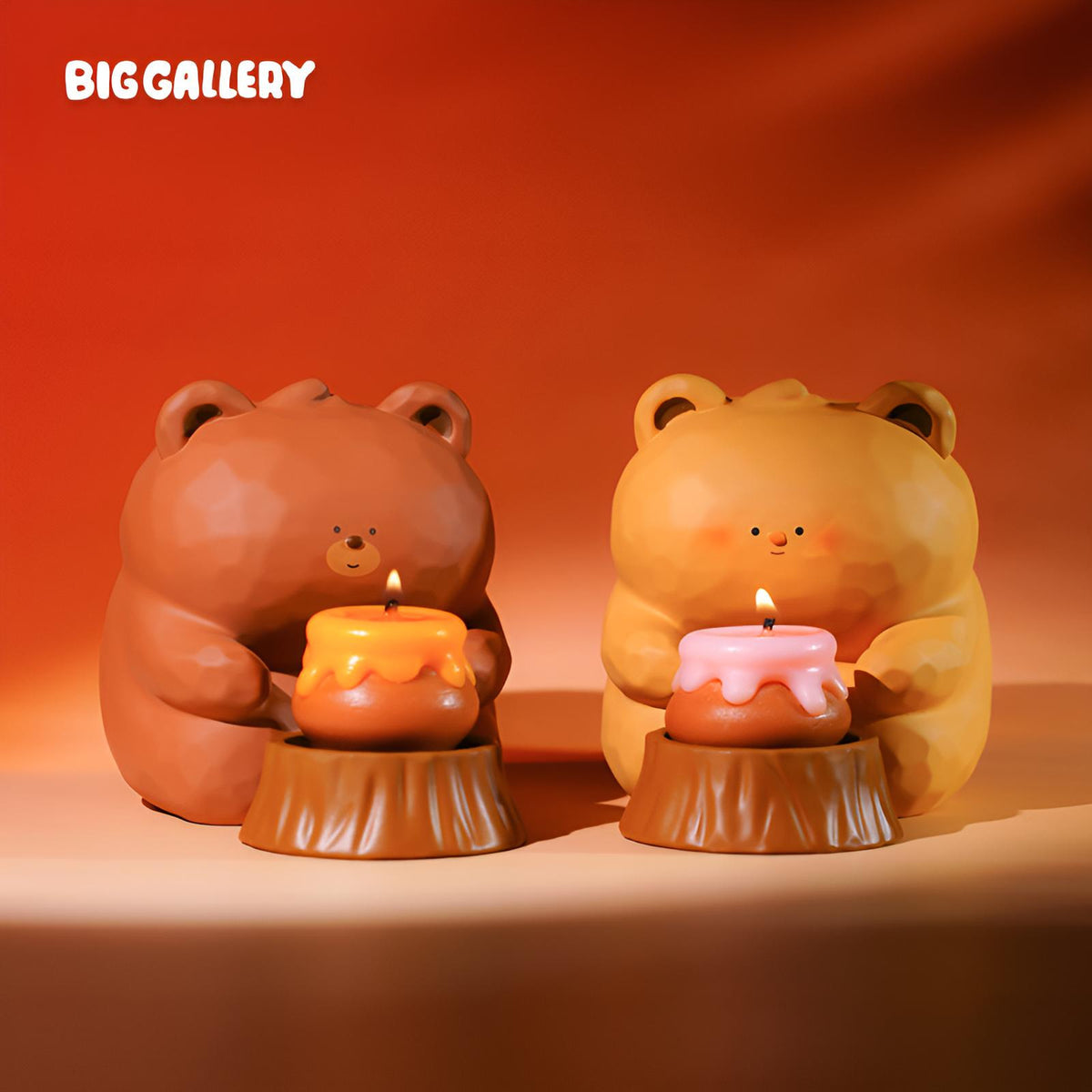 BigGallery A Little Sweetness for You Candle Holder Set with cute honey jar candle holder design