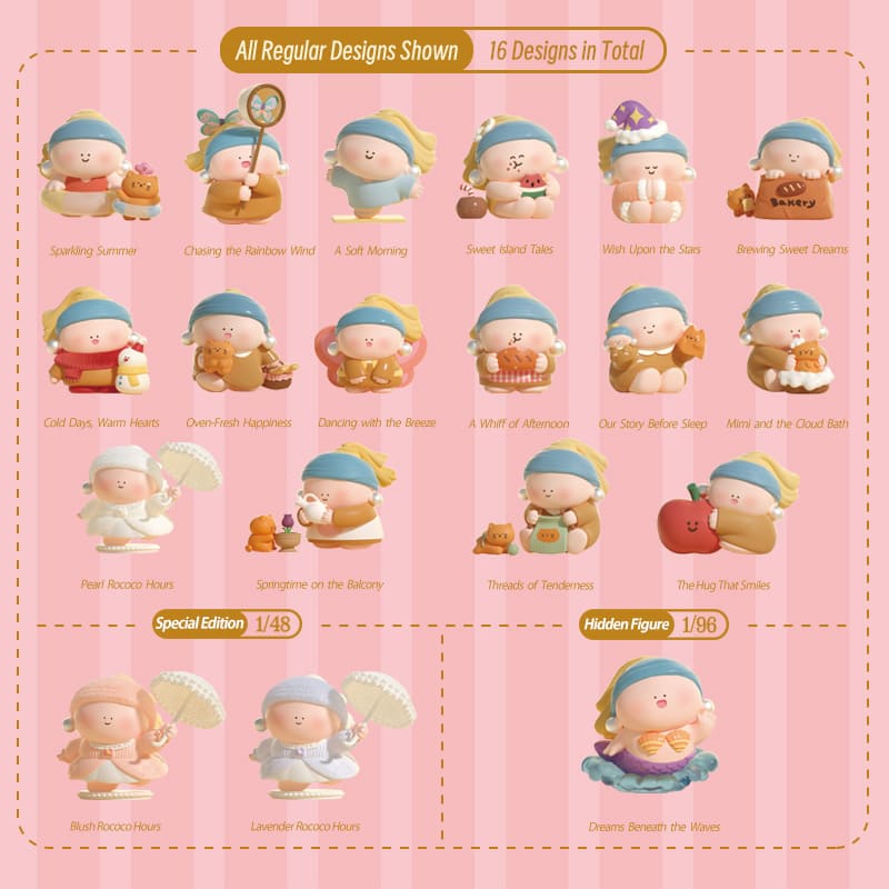 BigGallery Tender Moments blind box full collection 16 designs including hidden figure collectible art toys