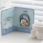 BigGallery Birthday Badge December design featuring a winter themed birthday badge with a snowman illustration