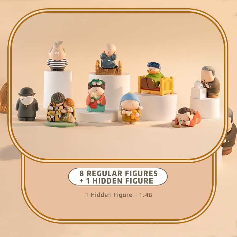Great Artists blind box full collection display including all regular figures