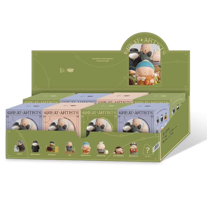 Great Artists blind box whole box display set collectible figures packaging