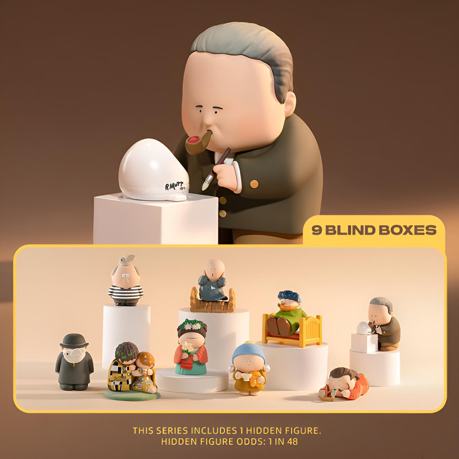 The Great Artist Series 2 blind box – 9 collectible figures with 1 hidden, 1 in 48 odds | BigGallery