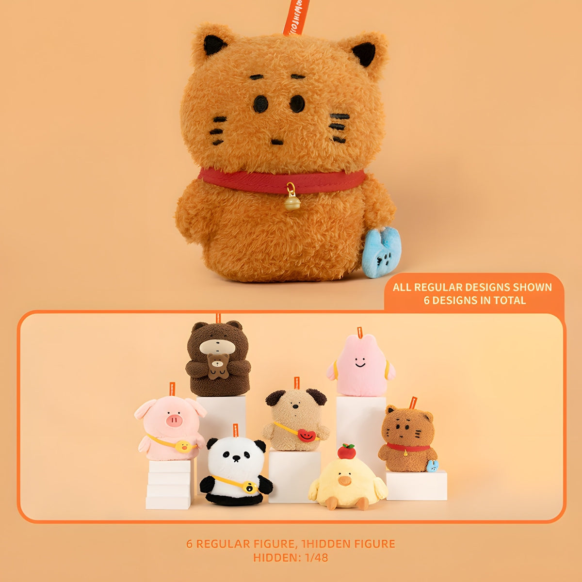 Hello The World series plush blind box cat figure by BigGallery, cute collectible toy design