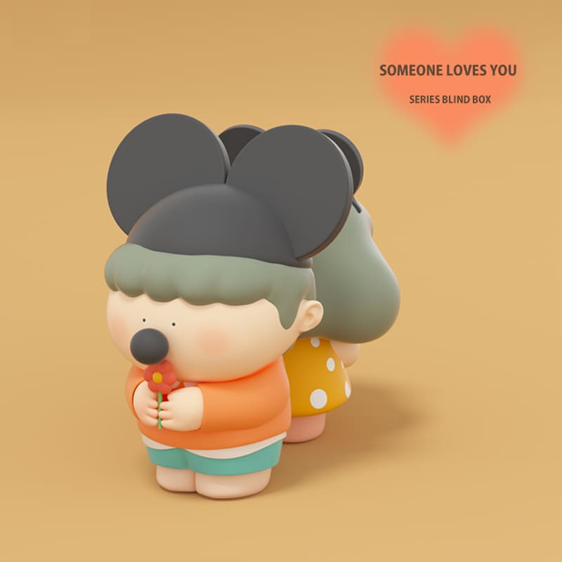 Biggallery Someone Loves You Series blind box figures warm emotional display with brand logo