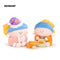 Tender Moments Pearl Girl blind box collectible figures set by BigGallery, featuring cute designer toys with cat companion and cozy character details