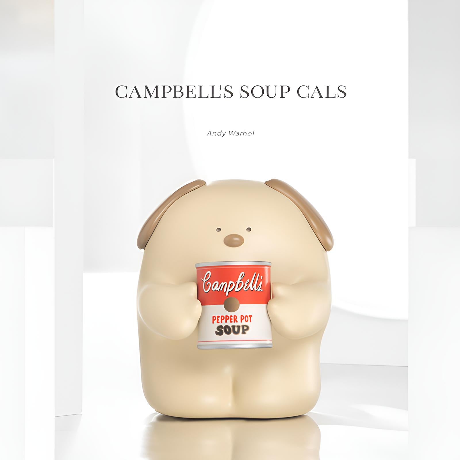 CAMPBELL'S SOUP CALS figure from We Love Art Series Figures by BigGallery, a premium resin collectible art toy inspired by pop art