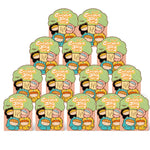 Fifteen Curious Baby Series Blind Box packages from BigGallery, showcasing collectible animal figures in adorable animal onesie designs, suitable for collectors and bulk display setups.