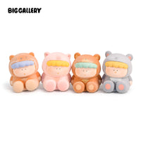 Curious Baby Series Blind Box full set featuring cute animal collectible figures by BigGallery on white background