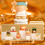 Complete GODS OF WEALTH Series Blind Box lineup by BigGallery featuring six collectible fortune-themed figures and hidden edition character