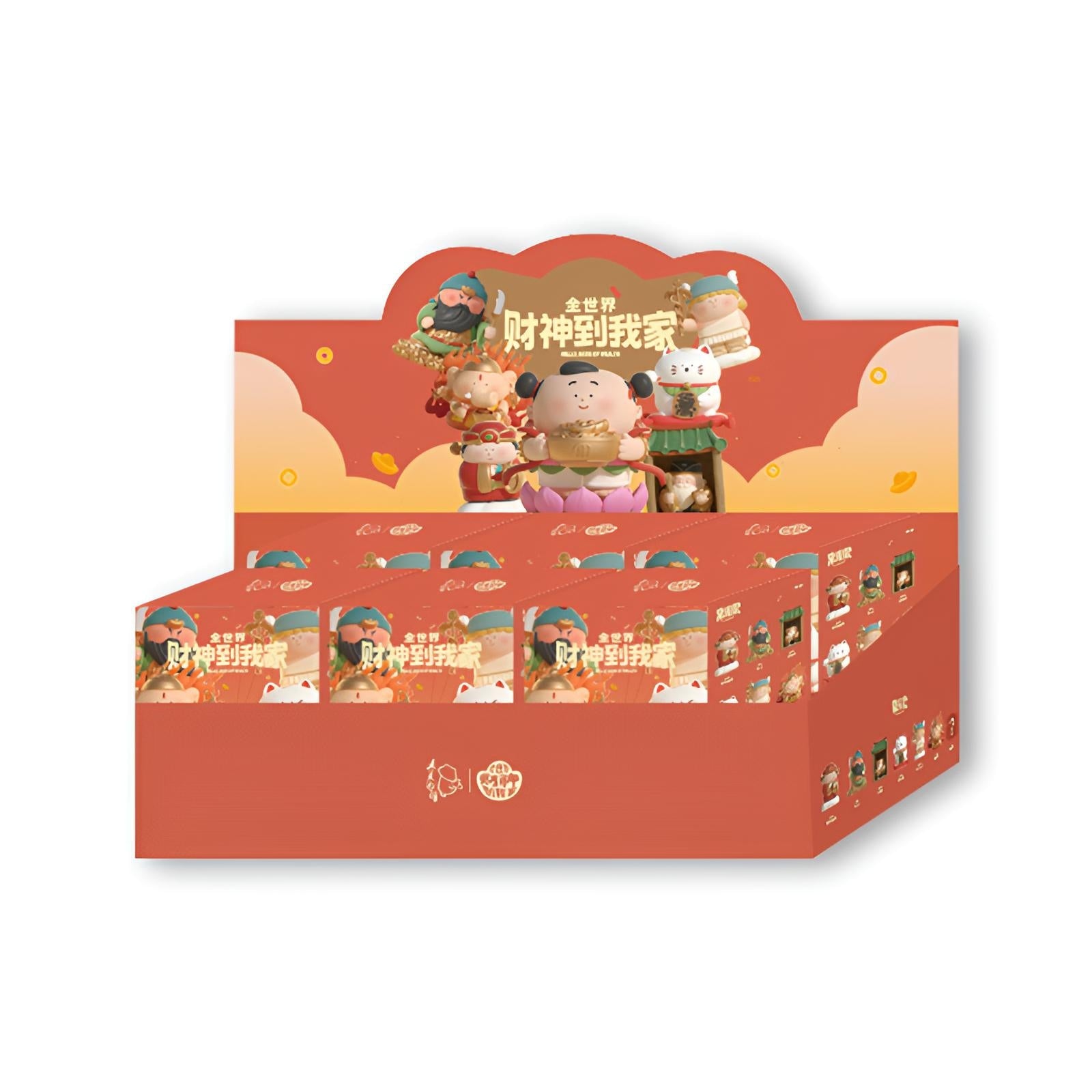 GODS OF WEALTH Series Blind Box 3-pack bundle by BigGallery collectible art toy mystery boxes featuring fortune-inspired characters