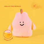 Hello The World series pink character plush blind box toy with compact storage feature
