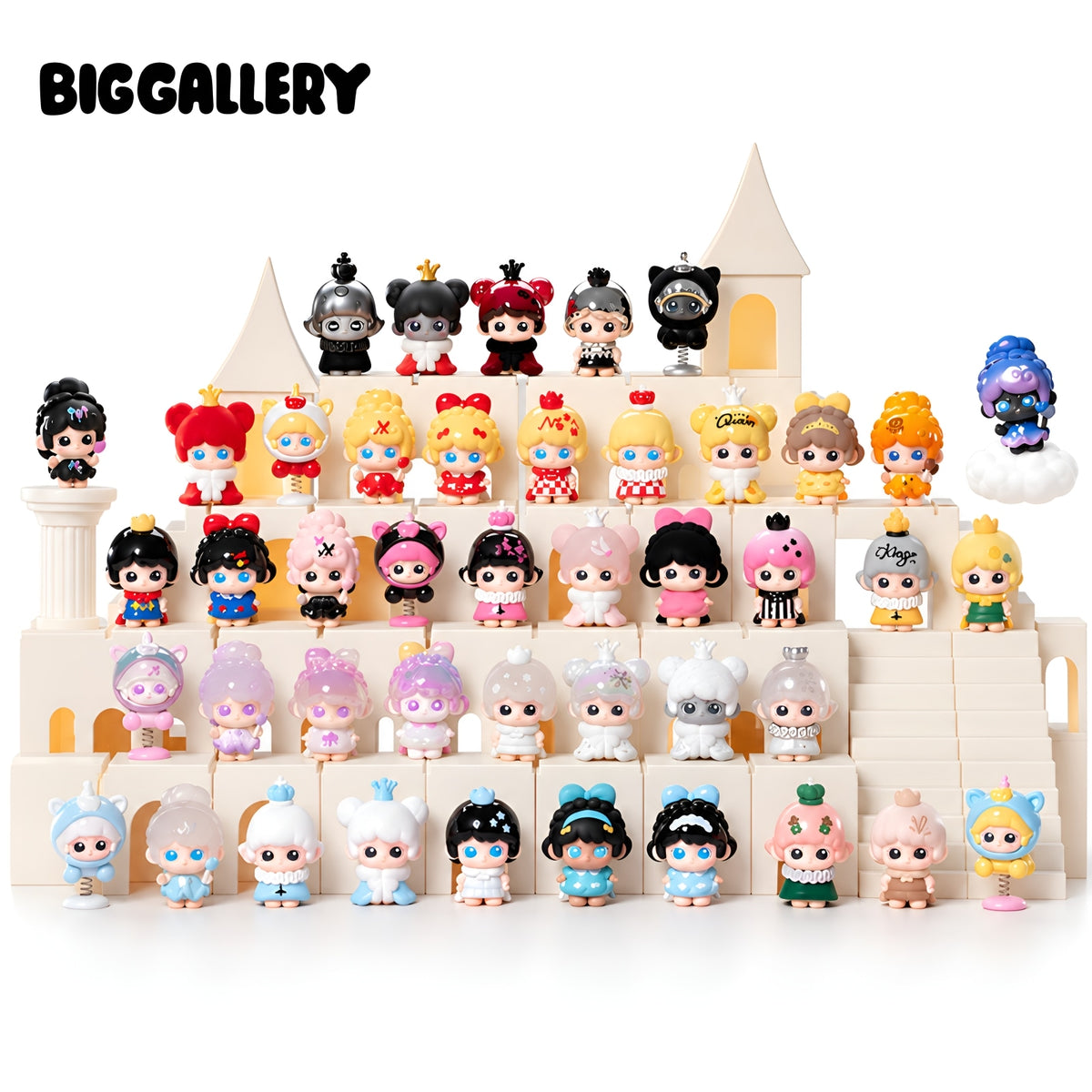 LANCY LULU Black Fairy Tales Series Mini Blind Box full collection by BigGallery featuring colorful fantasy collectible figures on a white background