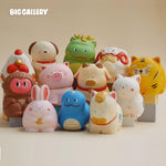 Lunar Zodiac Series Figures by BigGallery featuring all twelve collectible zodiac animal figures with a cute wood-carving style finish