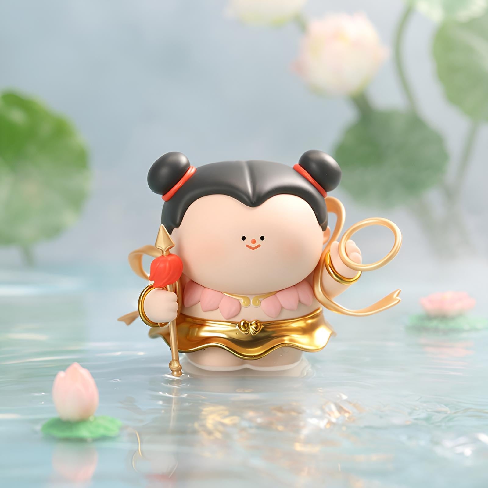 Nezha designer toy figure from the Our Guardian Gods blind box collection by BigGallery