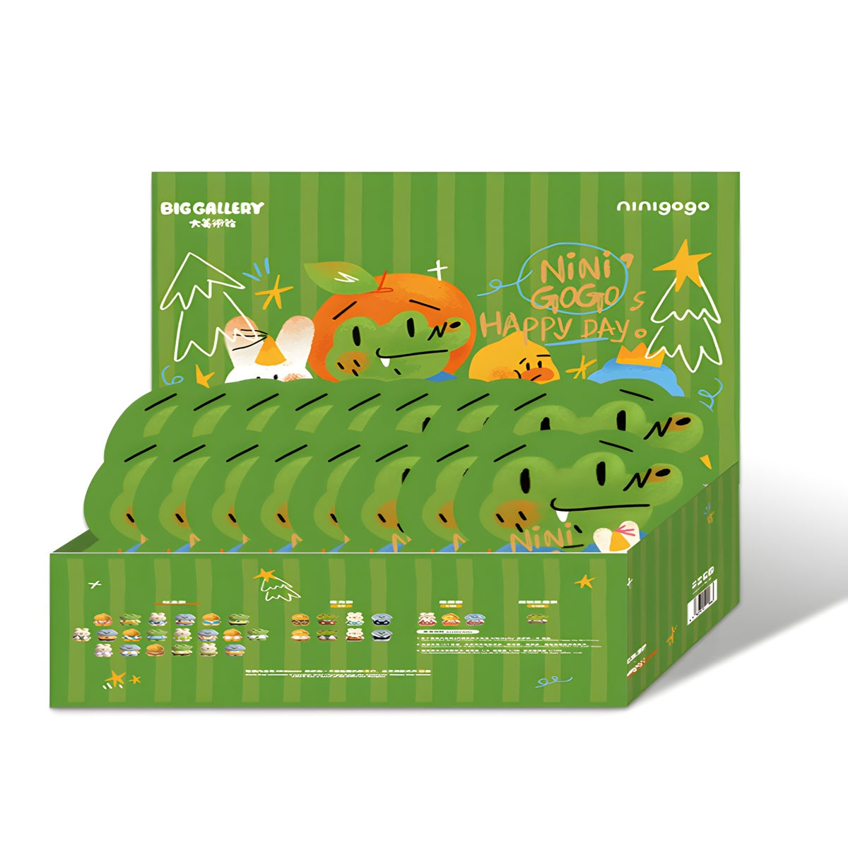 NINIGOGO Happy Day Series blind box full case packaging display for collectible toy box set purchase
