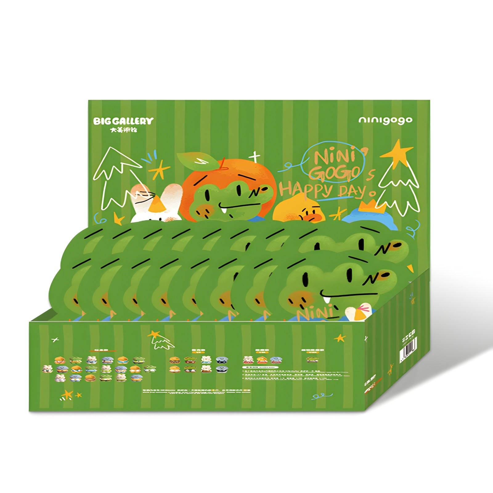 NINIGOGO Happy Day Series blind box full case packaging display for collectible toy box set purchase