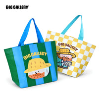 Rainbow Lucky Bag Series woven mini bag display by BigGallery on a white background, featuring colorful art-inspired character design bags