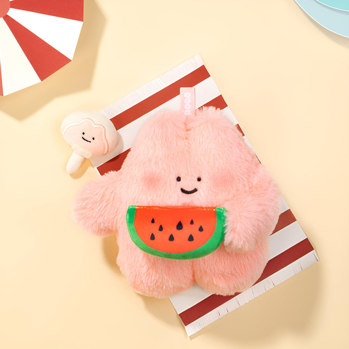Chilled Watermelon Day Roro plush figure from Roro’s Summer Plans Series Blind Box with summer accessories