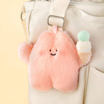 Double-Scoop Ice Cream Roro plush figure shown as a cute bag charm from the summer blind box series