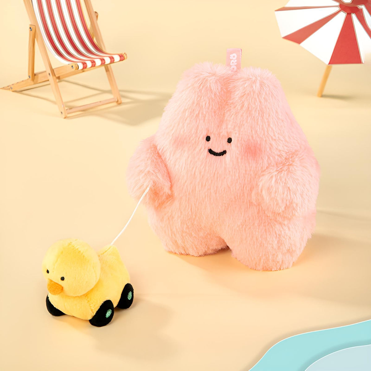 Summer Evening Walk Roro plush figure with extendable duck accessory from Roro’s Summer Plans Series Blind Box