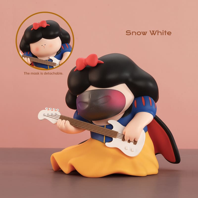 Snow White figure with guitar from Metropolis Fairy Tales blind box series