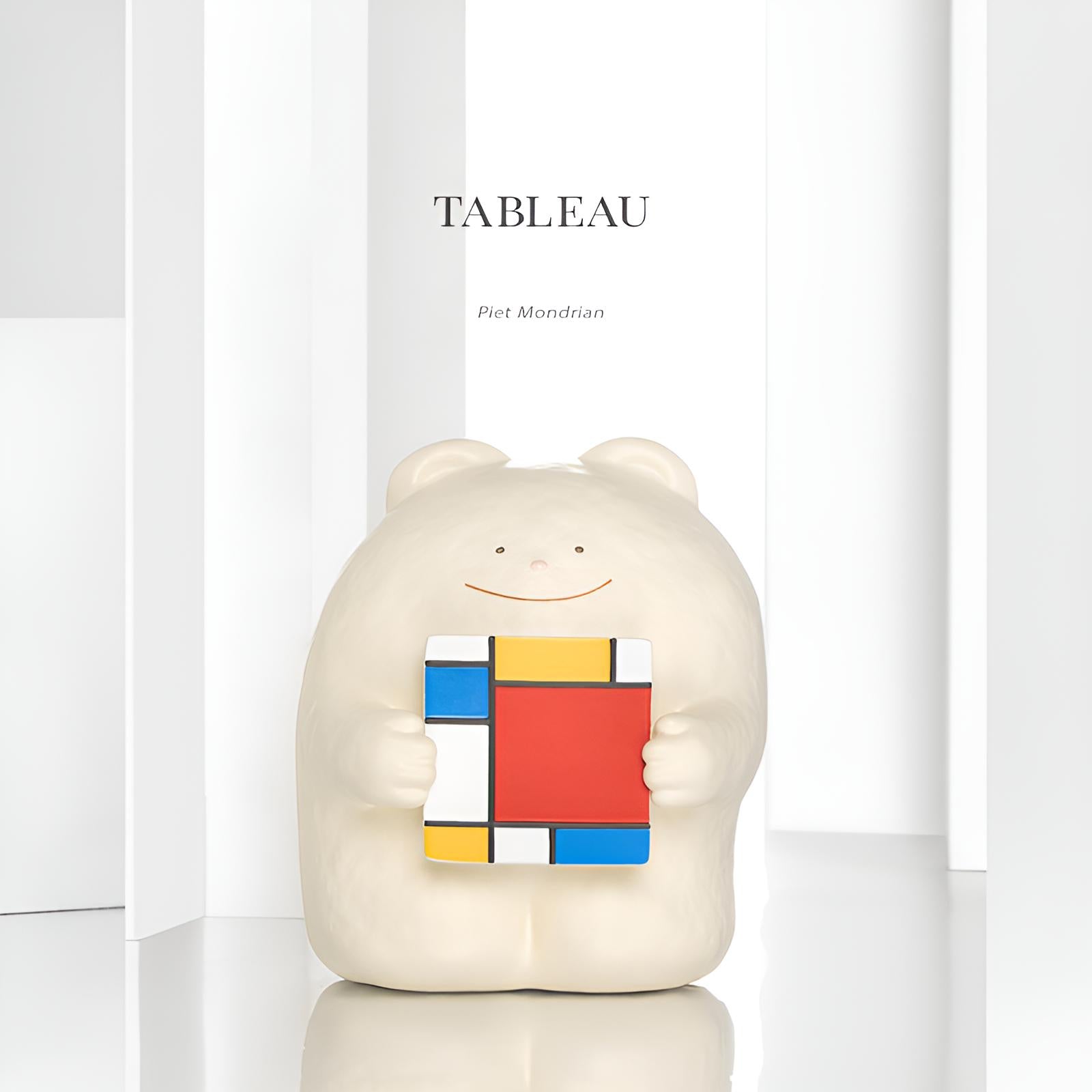 TABLEAU figure from We Love Art Series Figures by BigGallery, a premium resin collectible art figure inspired by abstract art