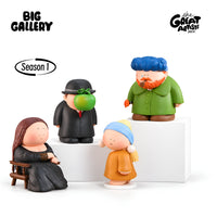 The Great Artist Figures Season 1 collectible art figure set by BigGallery on a white background