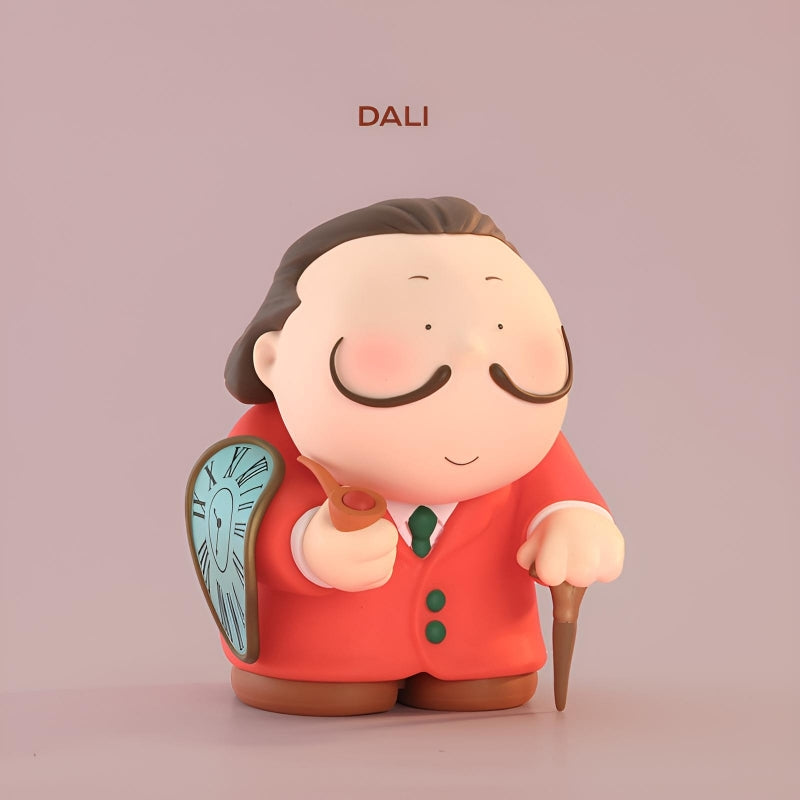Salvador Dalí collectible figure from The Great Artist Figures Season 2, surreal art inspired designer figurine