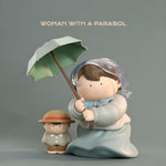 Woman with a Parasol figure from The Great Artist Figures Season 3, soft modern collectible art figure inspired by Monet painting