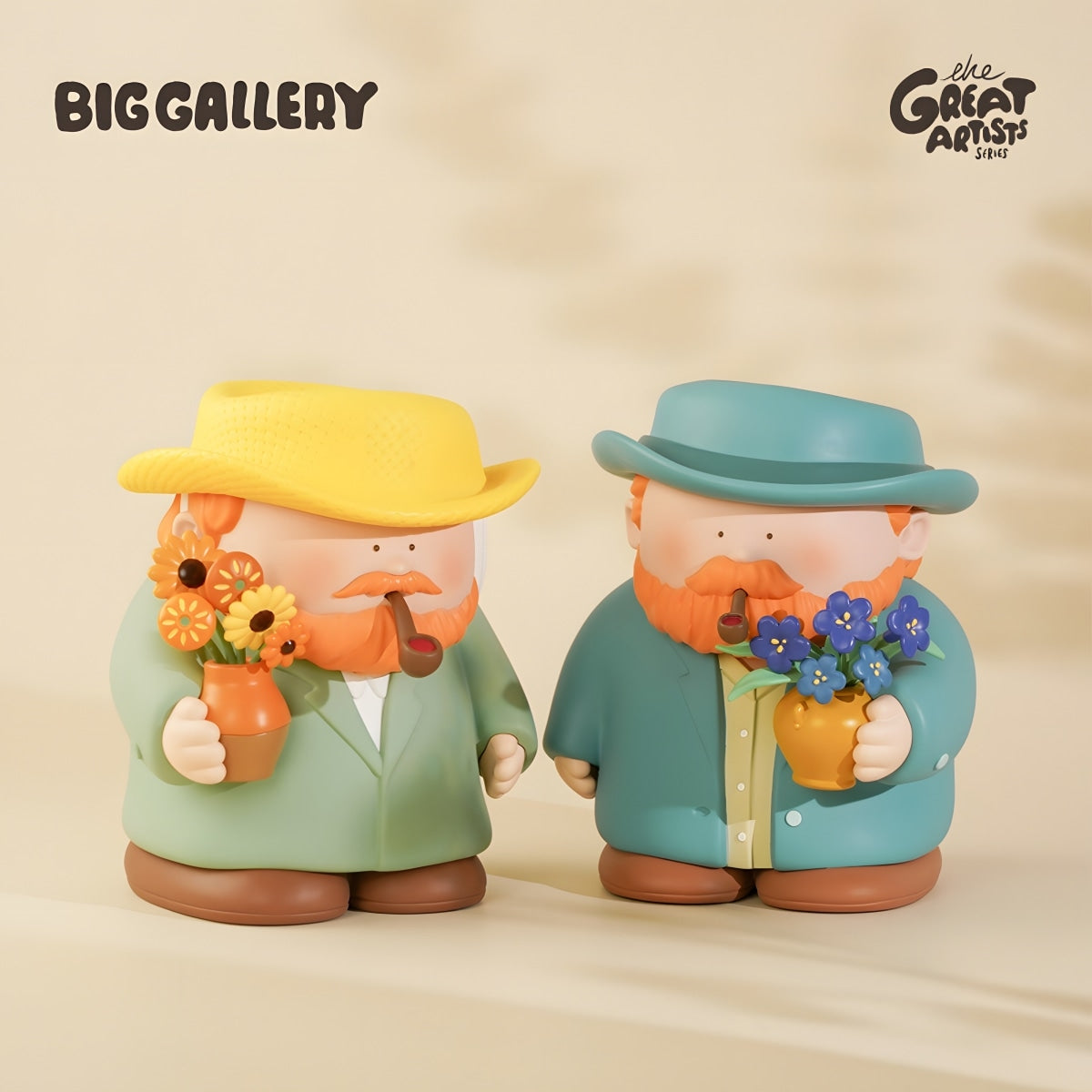 Van Gogh Irises and Sunflowers collectible art toy figures from The Great Artists Series by BigGallery