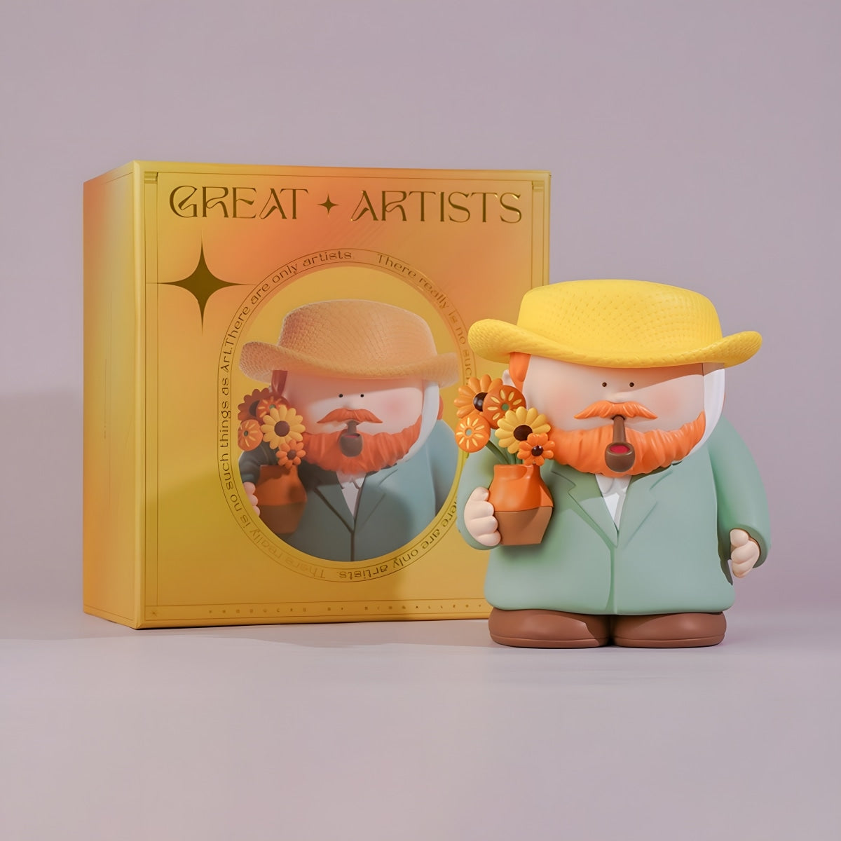 The Great Artists Series Van Gogh & Sunflowers blind box art figure with collectible packaging by BigGallery