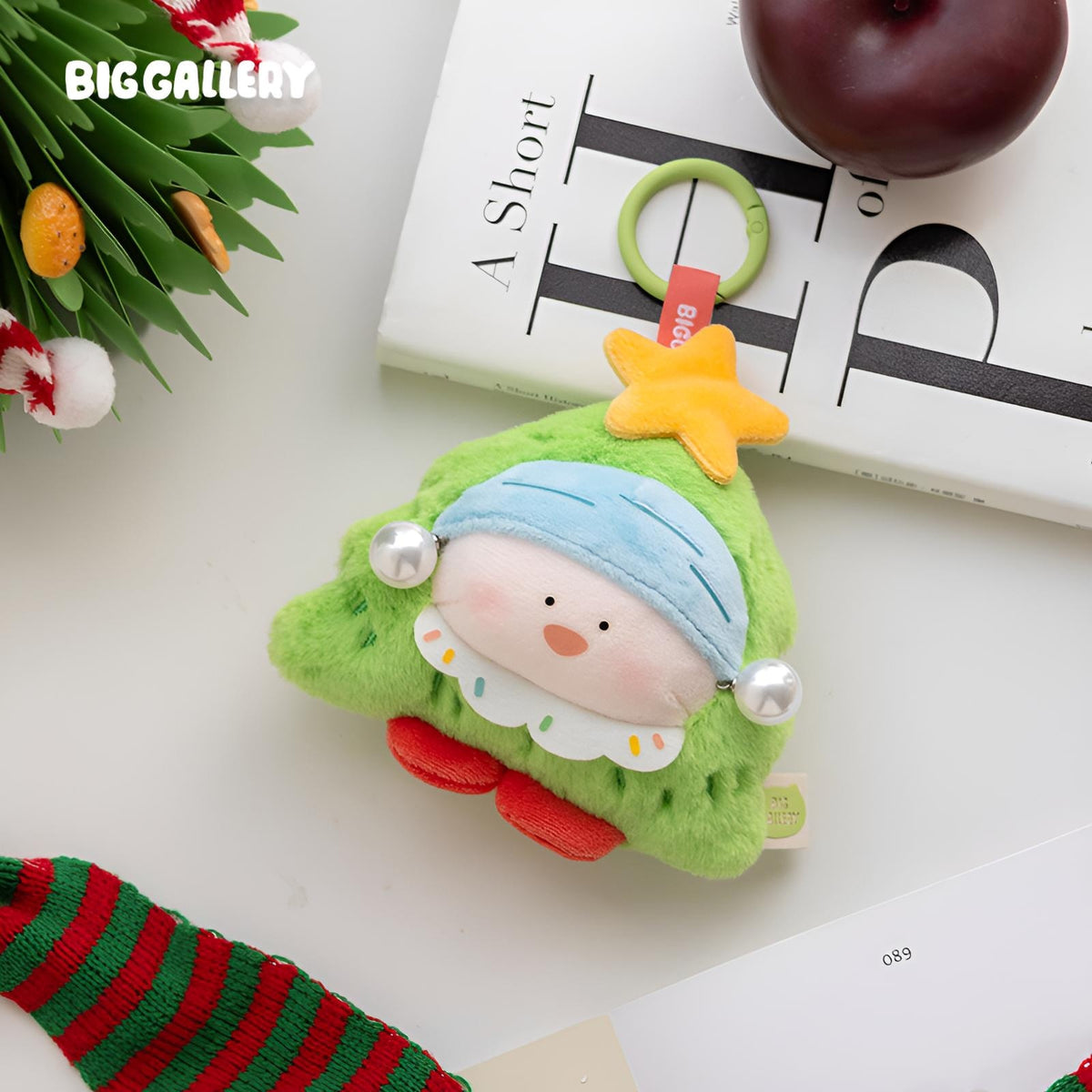 The Wishing Star Girl Plush Charm displayed as a cute bag charm accessory