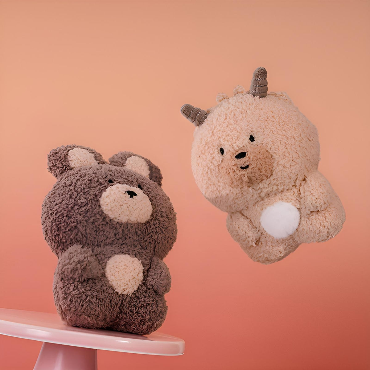 Treasure Animals plush figures featuring soft bear and Tibetan antelope collectible animal designs