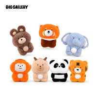 Treasure Animals Series Blind Box full collection by BigGallery featuring soft plush animal collectible figures displayed on a clean white background