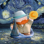 Van Gogh under the Starry Night figure from The Great Artist Series – East Meets West Blind Box, inspired by the iconic swirling night sky