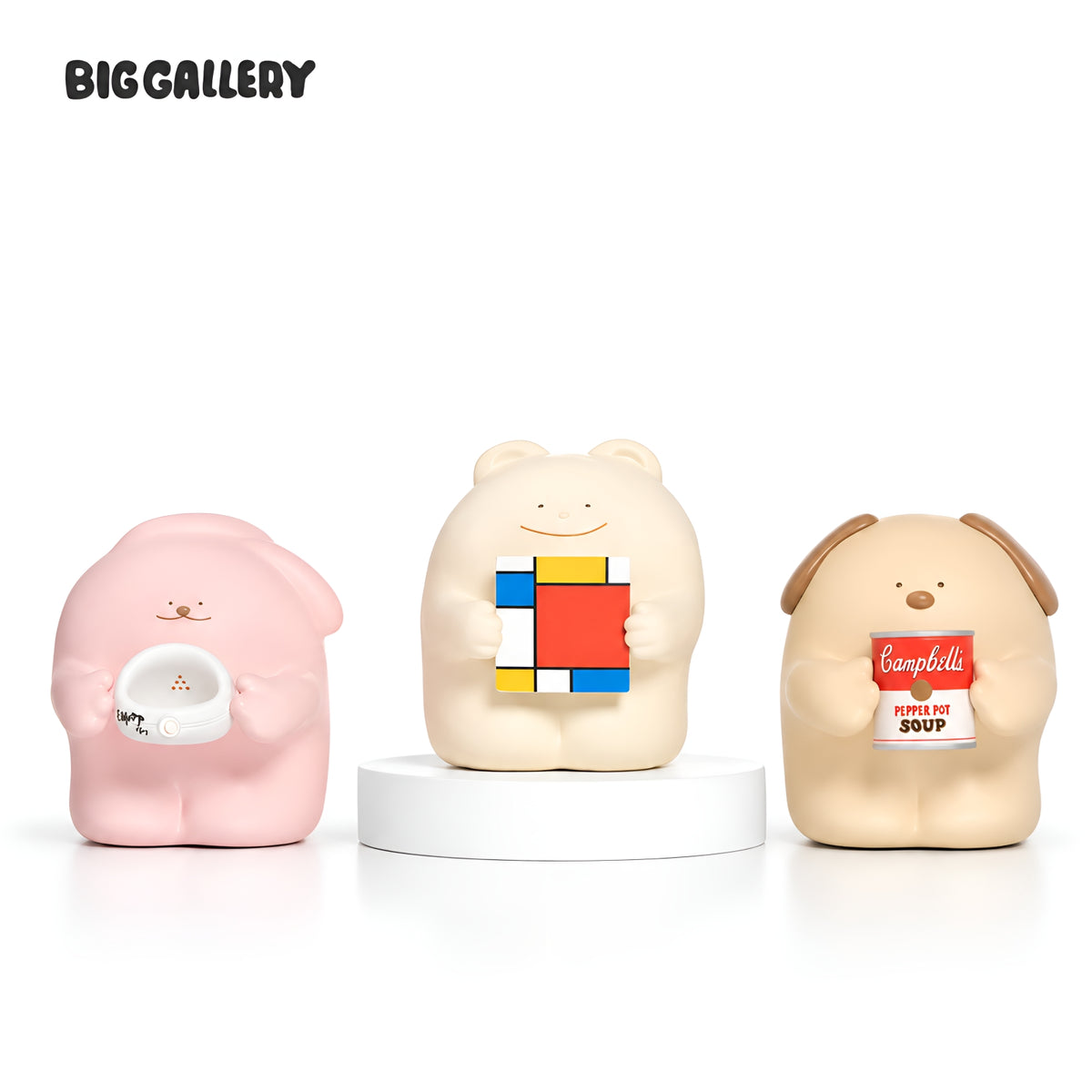 We Love Art Series Figures full collection by BigGallery featuring three collectible art figures displayed on a white background