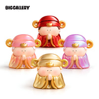 Wealth & Blessings Together Series Blind Bag by BigGallery featuring four colorful Lucky Mini Beans collectible figures on a white background