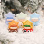 Dreamy Stars rare designs from Wishing Stars Series Blind Bag displayed in a soft snowy scene
