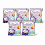 Five blind bag packages for Wishing Stars Series Blind Bag with 5 random Mini Beans inside each bag